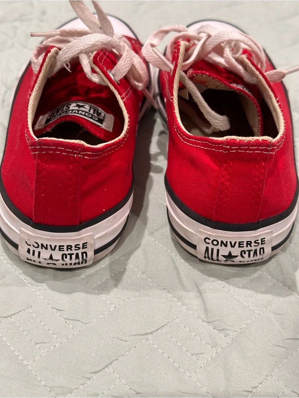 Converse Kids Red Low Top Canvas Sneakers
